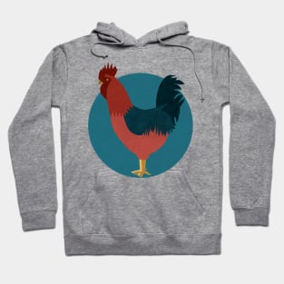 multi-colored rooster Hoodie